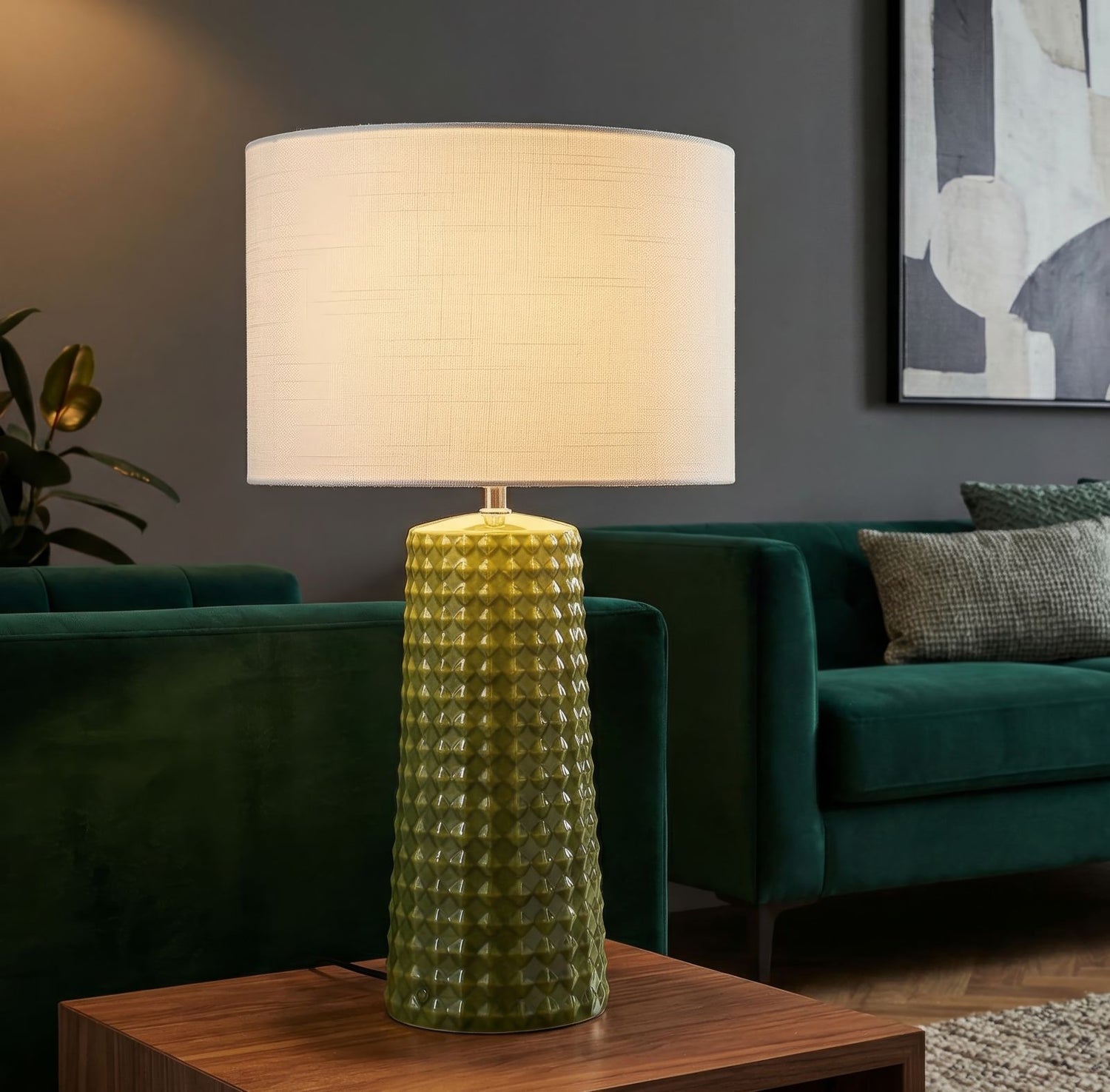 Gliss Tafel Lamp Groen 52x30x30 cm