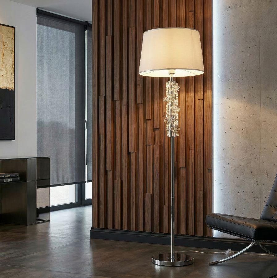 Bloem Vloerlamp Silver 157x45x45 cm
