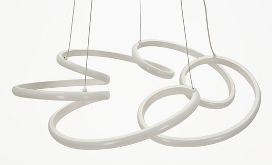 Glovy LED Plafondlamp Wit 120x55x55 cm