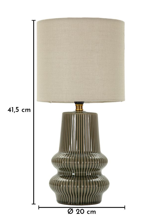 Harmony Tafellamp Groen 41.5x20x20 cm