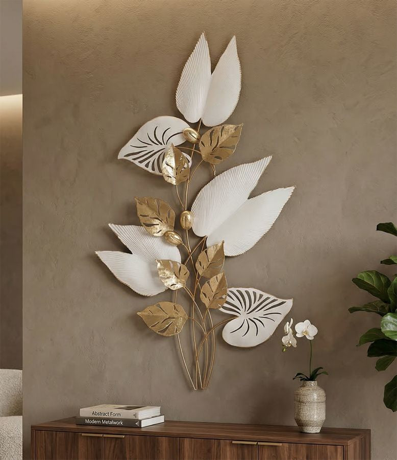 Metalen Wandpaneel Takken Glam 90.8x52.7x5.7 cm