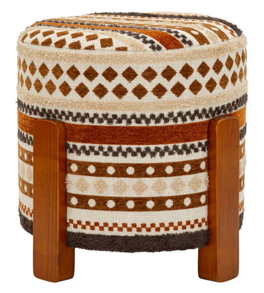 Multicolor Ethnic Poef 40x42x42 cm