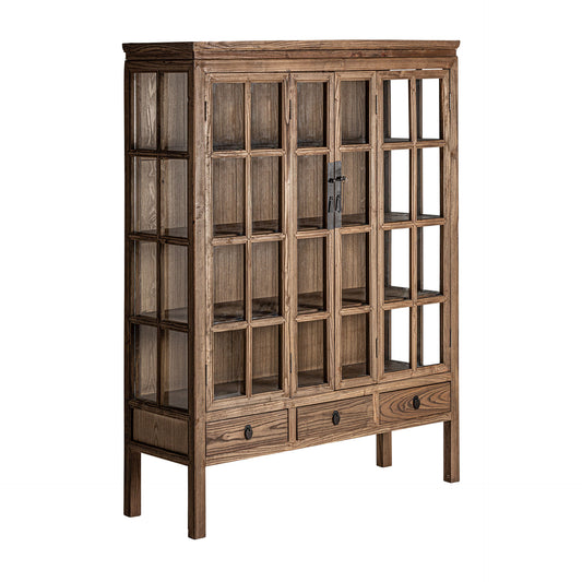 Tartu Glazen Vitrinekast S.Tartu 130x45x175 cm