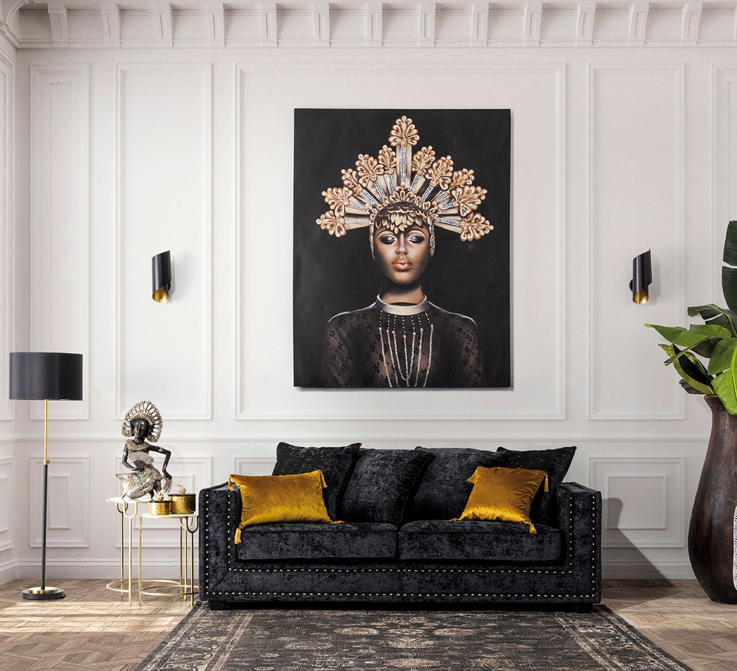 Niurka Canvas Oriëntaal 140x4x180 cm