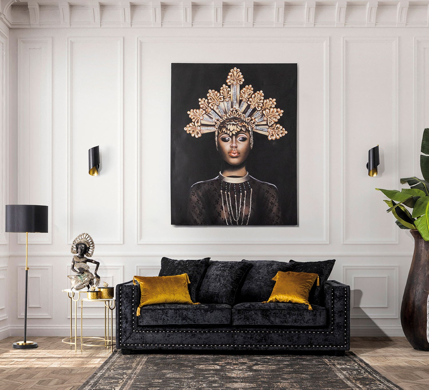 Niurka Canvas Oriëntaal 140x4x180 cm