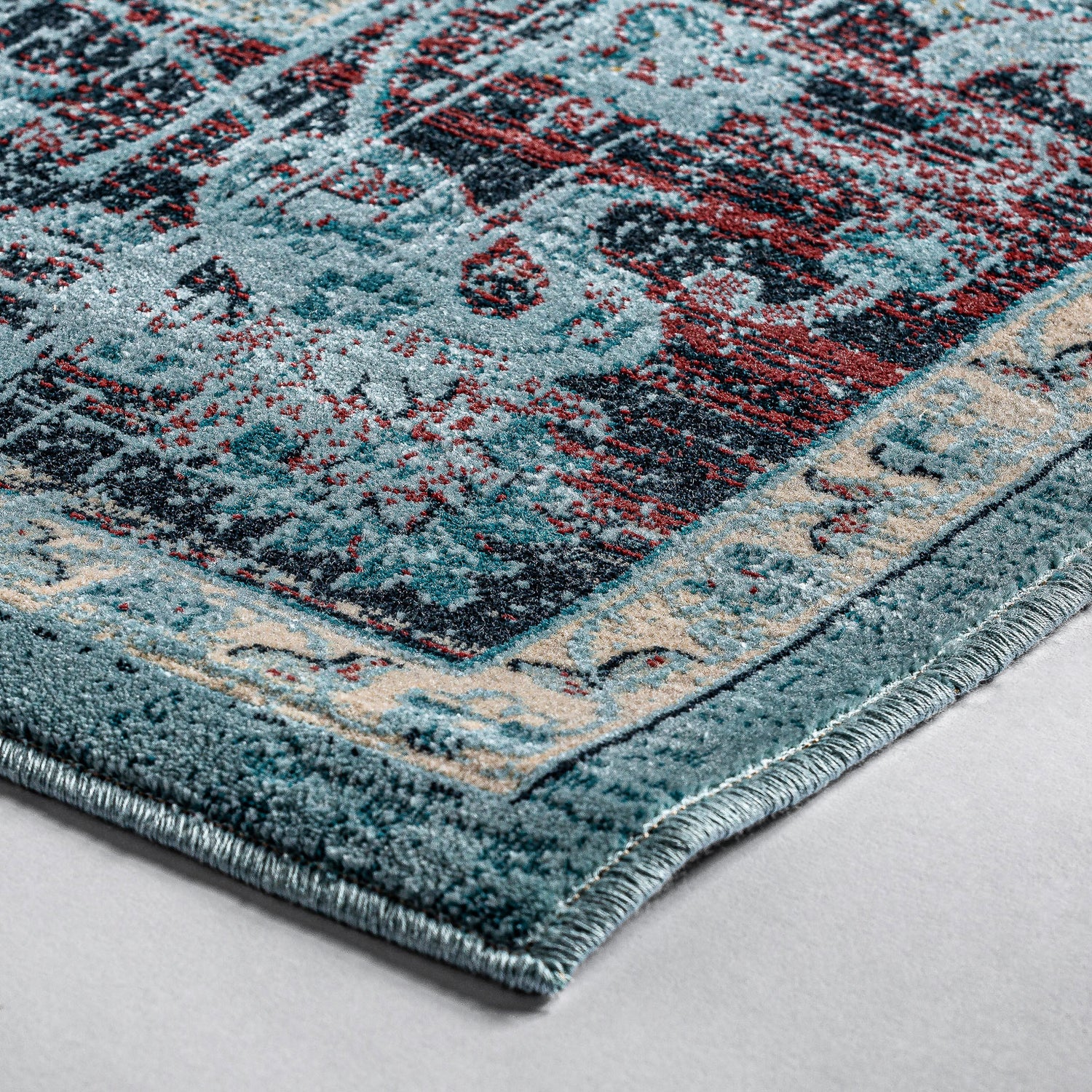 Suyay Vloerkleed Colonial S.Suyay Turquoise 230x160x1 cm