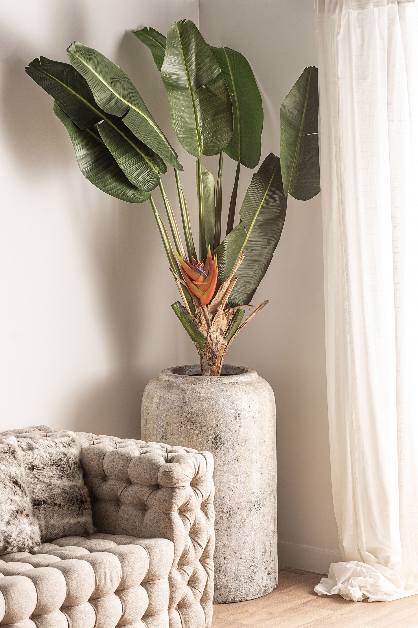 Moon Plantenpot Kolonial 55x55x91 cm