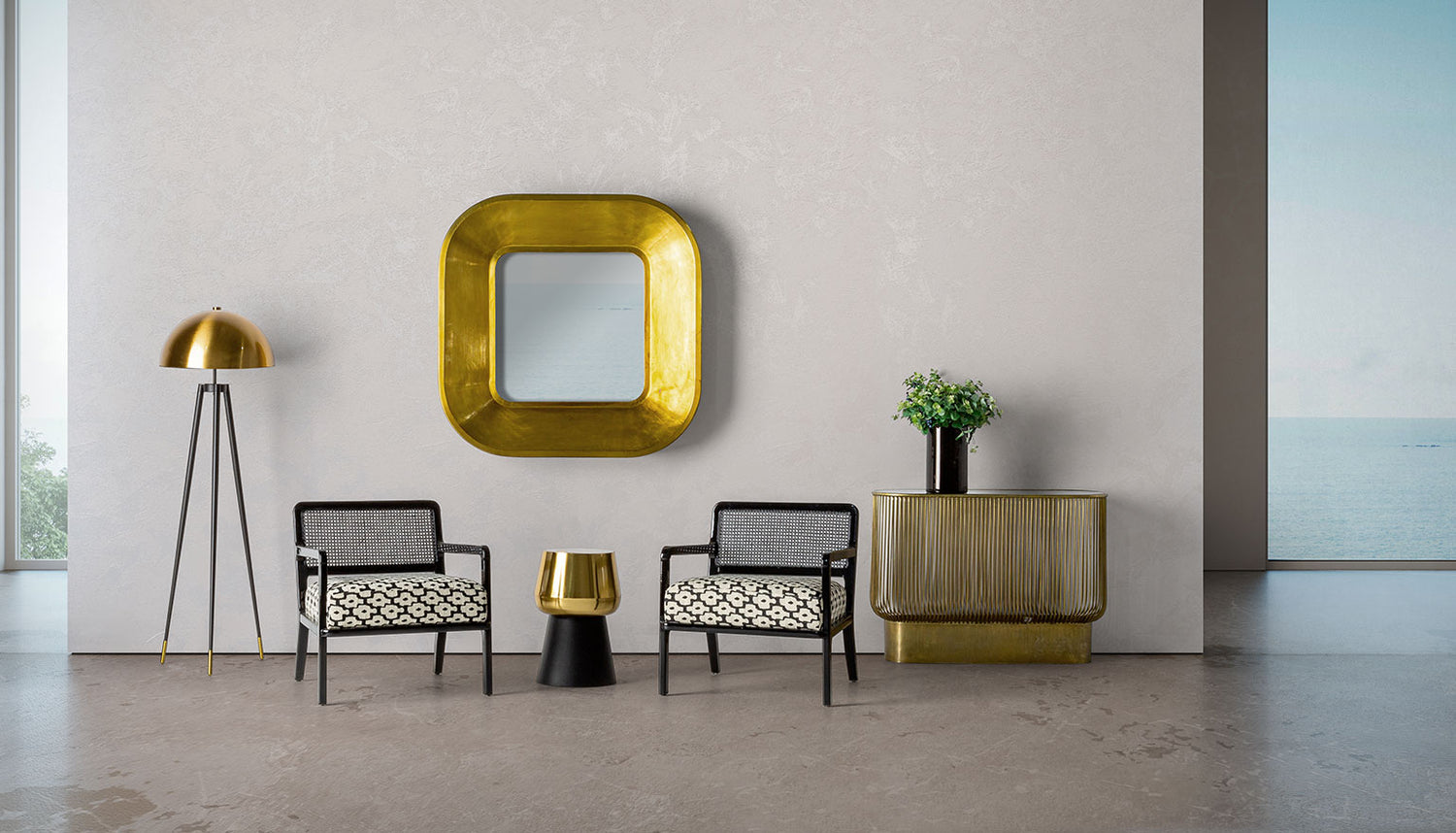Zug Spiegel S.ZUG Art Deco 120x17x120 cm