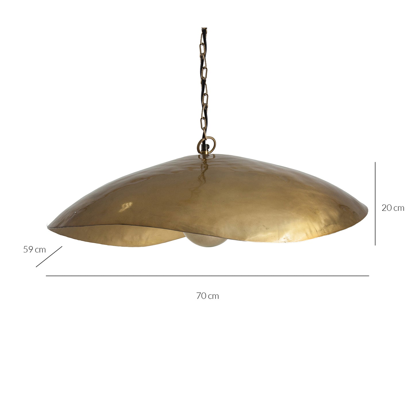 Blake Plafondlamp 72x48x28 cm