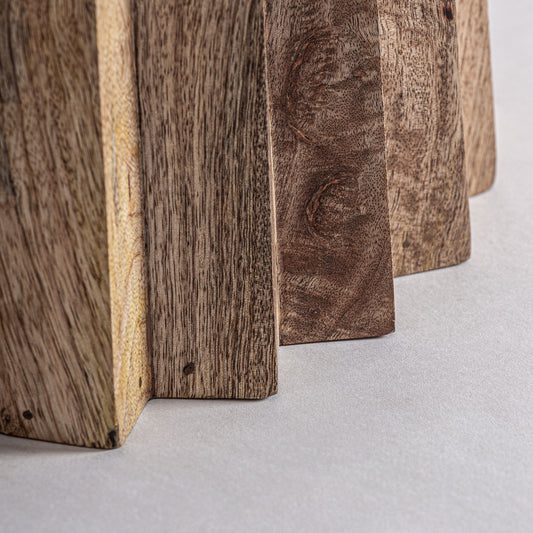 Plissé Wood Eettafel 121x121x76 cm