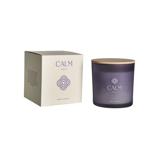 S.Calm Geurkaars Violet 12x12x12 cm