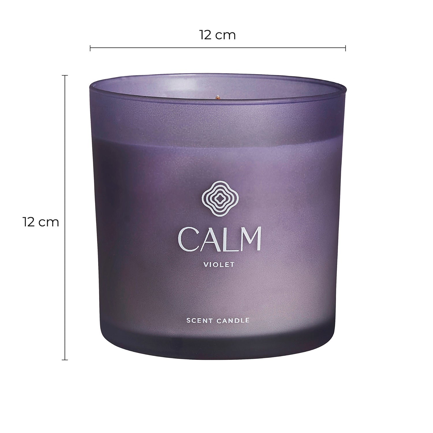 S.Calm Geurkaars Violet 12x12x12 cm