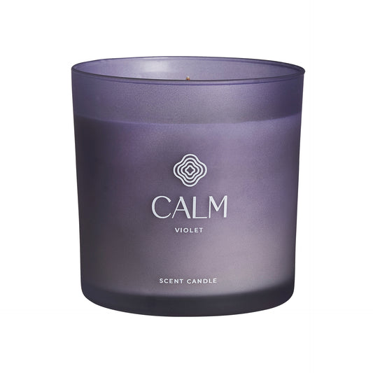 S.Calm Geurkaars Violet 12x12x12 cm