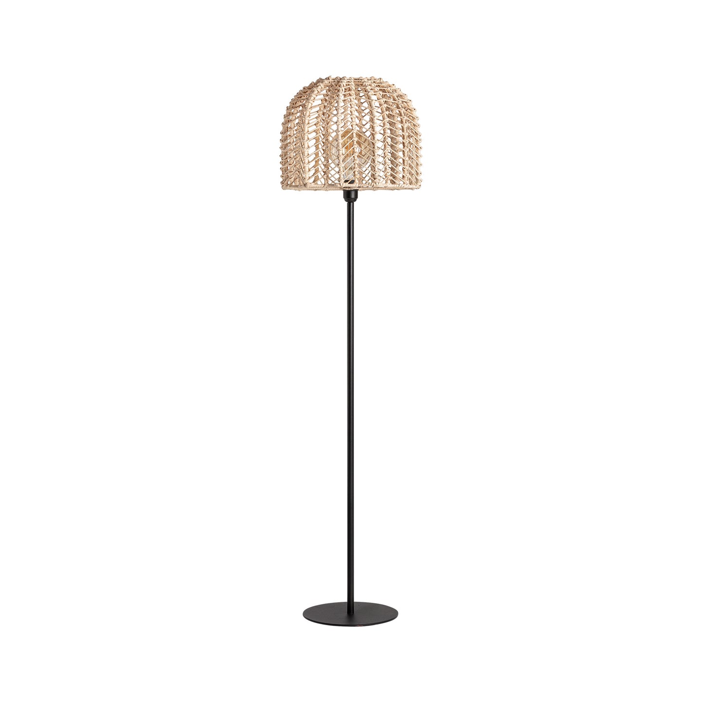 Plissé Rattan Vloerlamp 40x40x150 cm