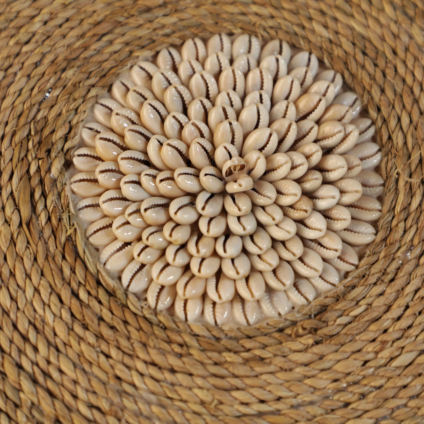 Wandpaneel Raffia Zwart 70x2x70 cm