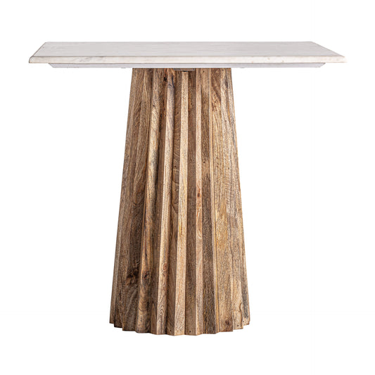 Plissé Wood Bartafel 80x80x77 cm
