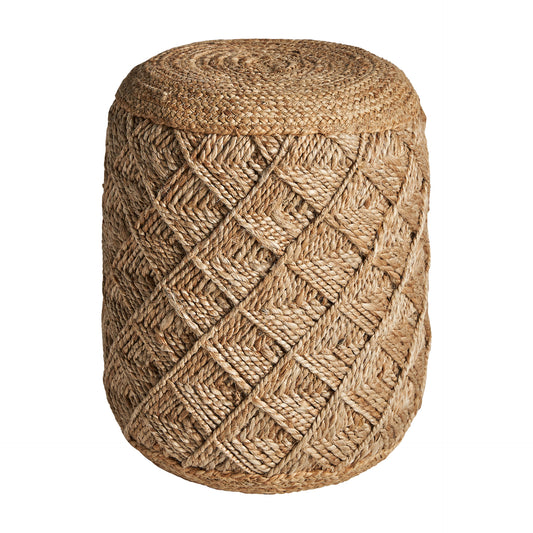 Elgin Jute Poef Vintage 40x40x46 cm
