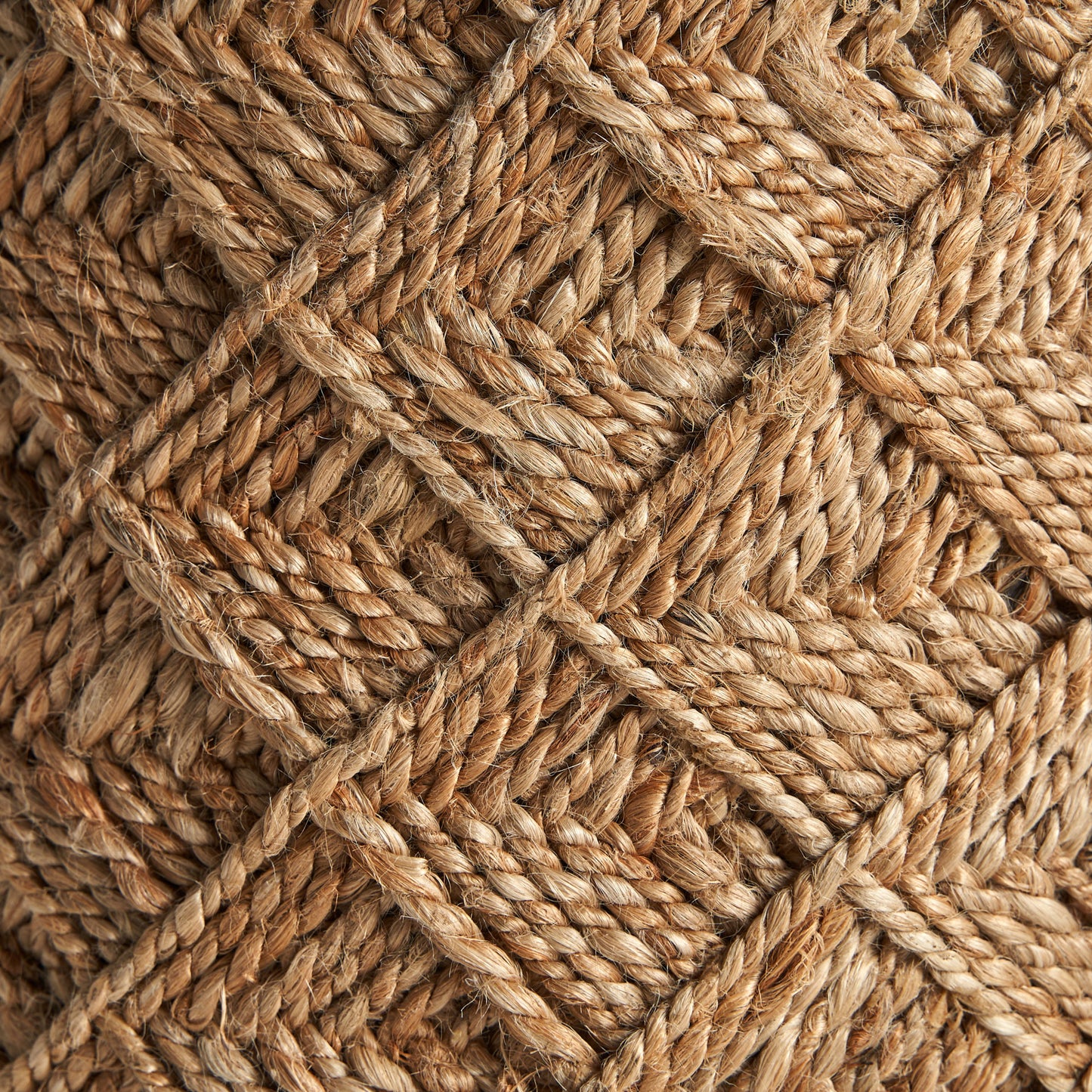 Elgin Jute Poef Vintage 40x40x46 cm