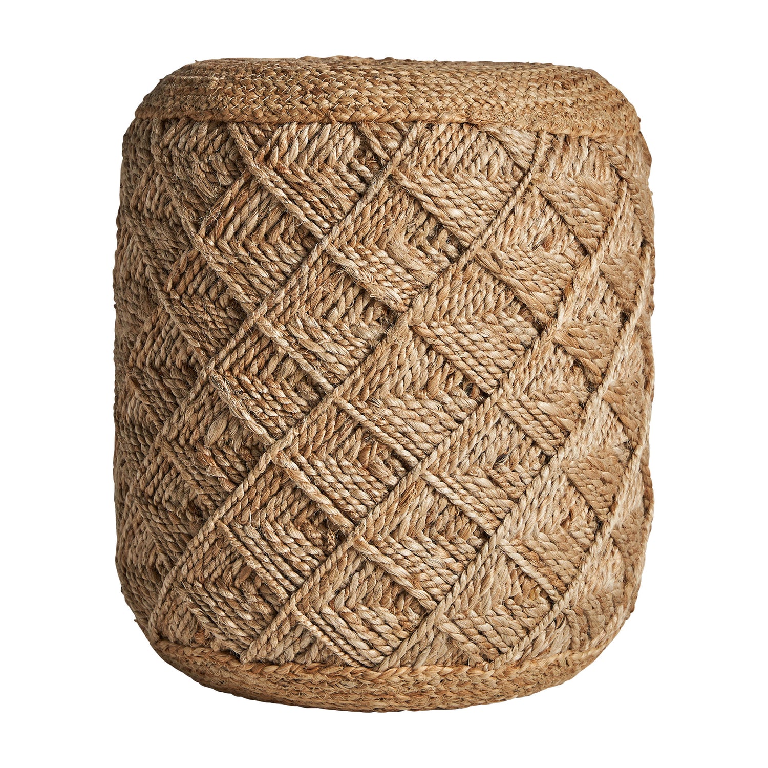 Elgin Jute Poef Vintage 40x40x46 cm