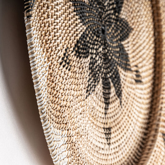 Decoratief Rattanpaneel Boho 70x70x6 cm