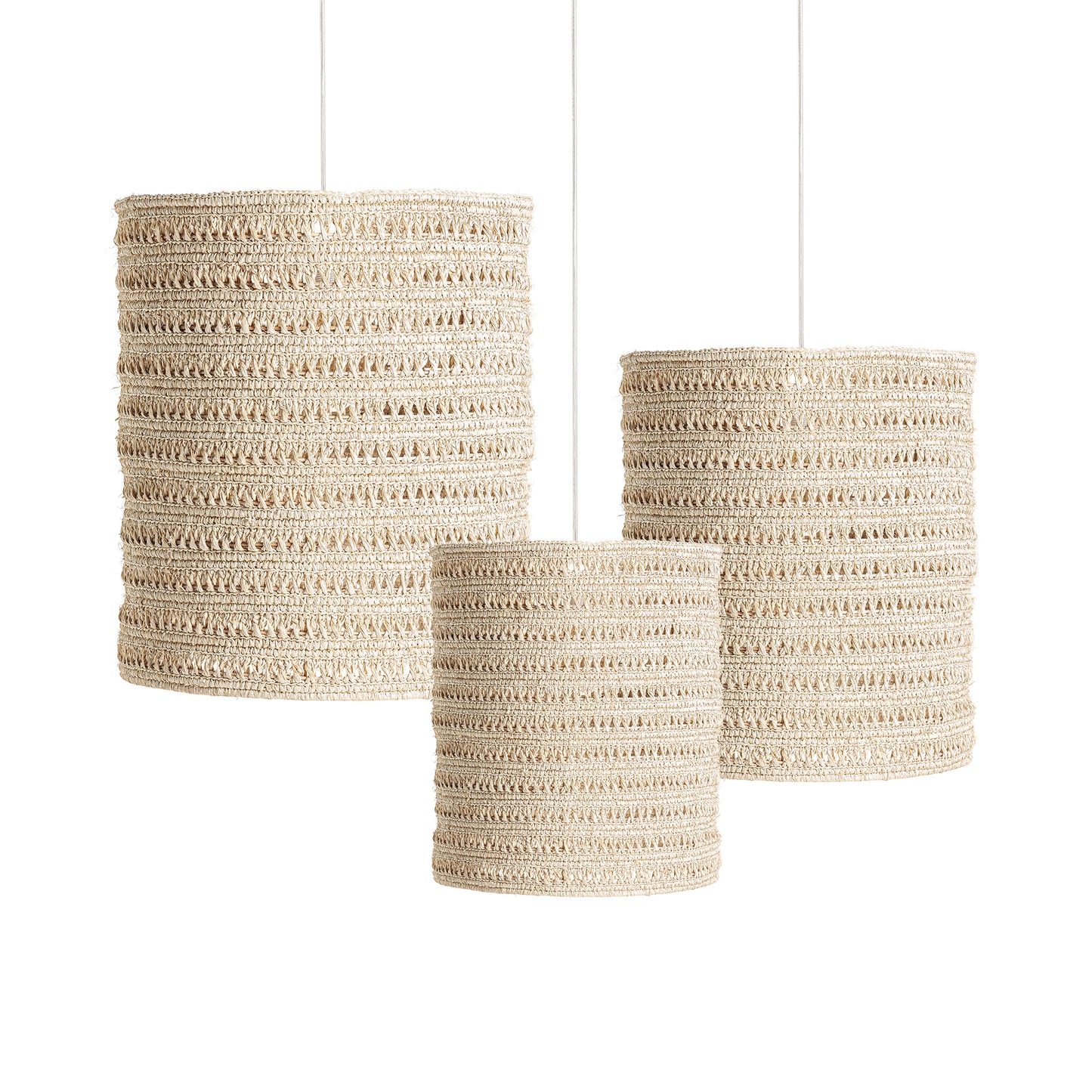 Meuzac Plafondlamp Set van 3 41x41x55 cm