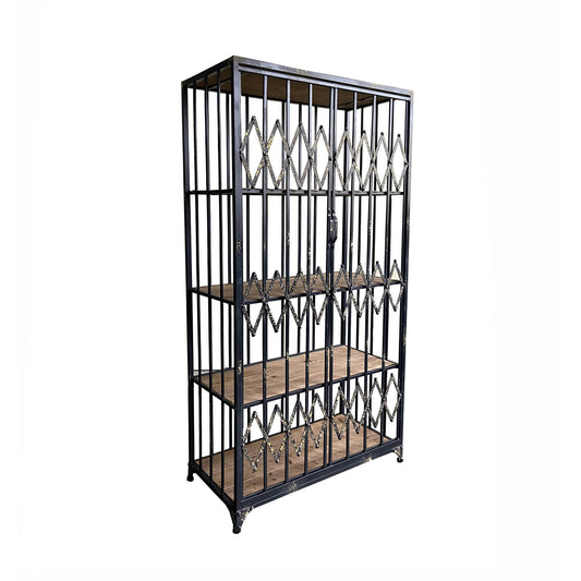 Alivator Cabinet Metal And Wood Shelf