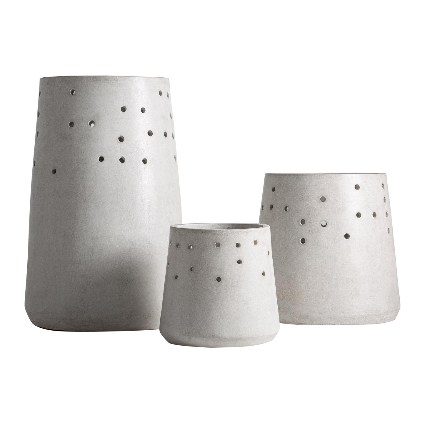 Jacquard Plantenpot Set van 3 Stuks 70x70x98 cm