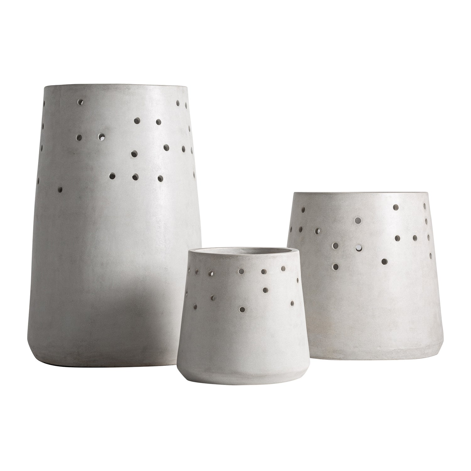 Jacquard Plantenpot Set van 3 Stuks 70x70x98 cm