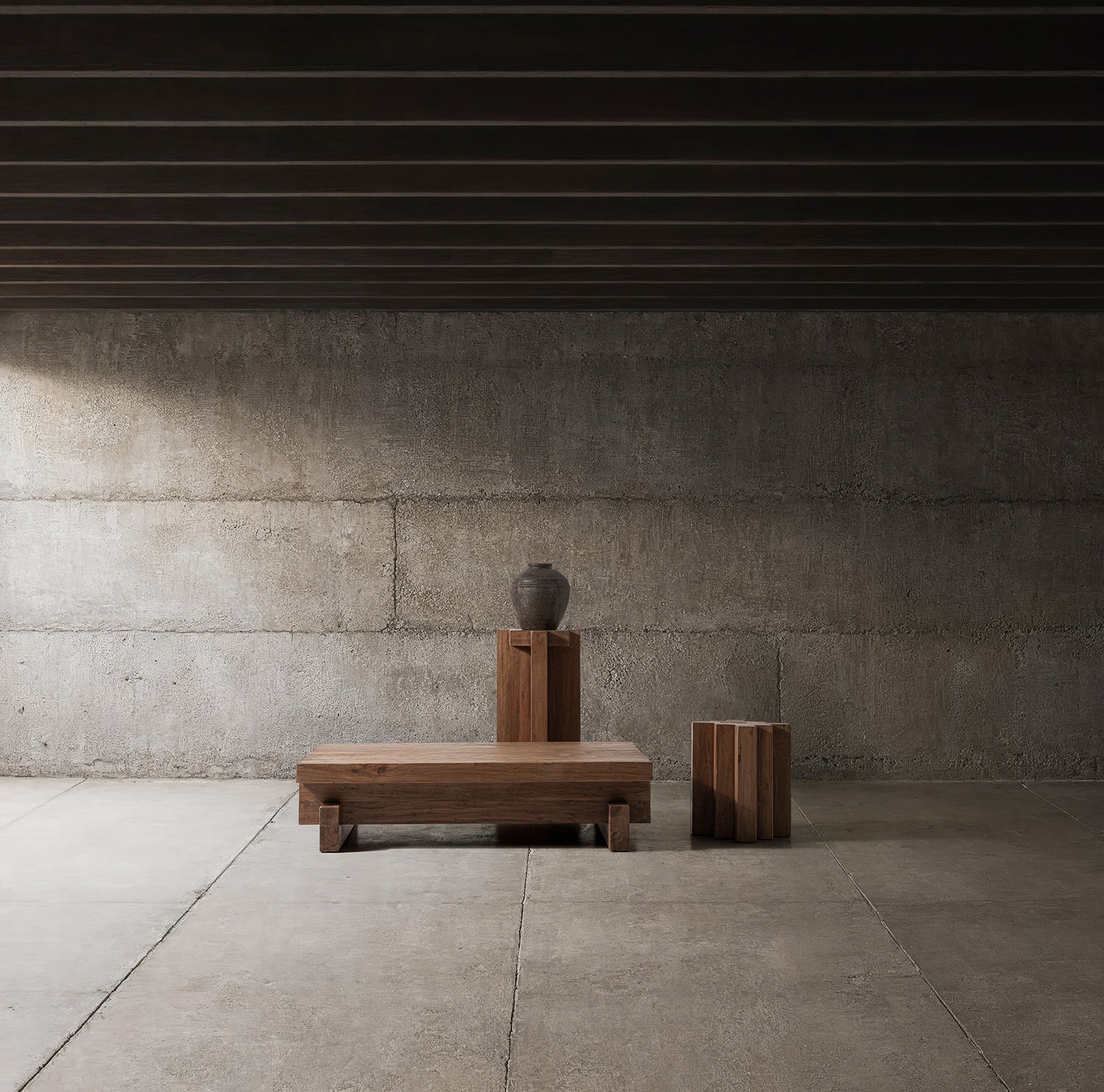 Brutalist Salohout Salontafel S.Brutalist 150x90x37 cm