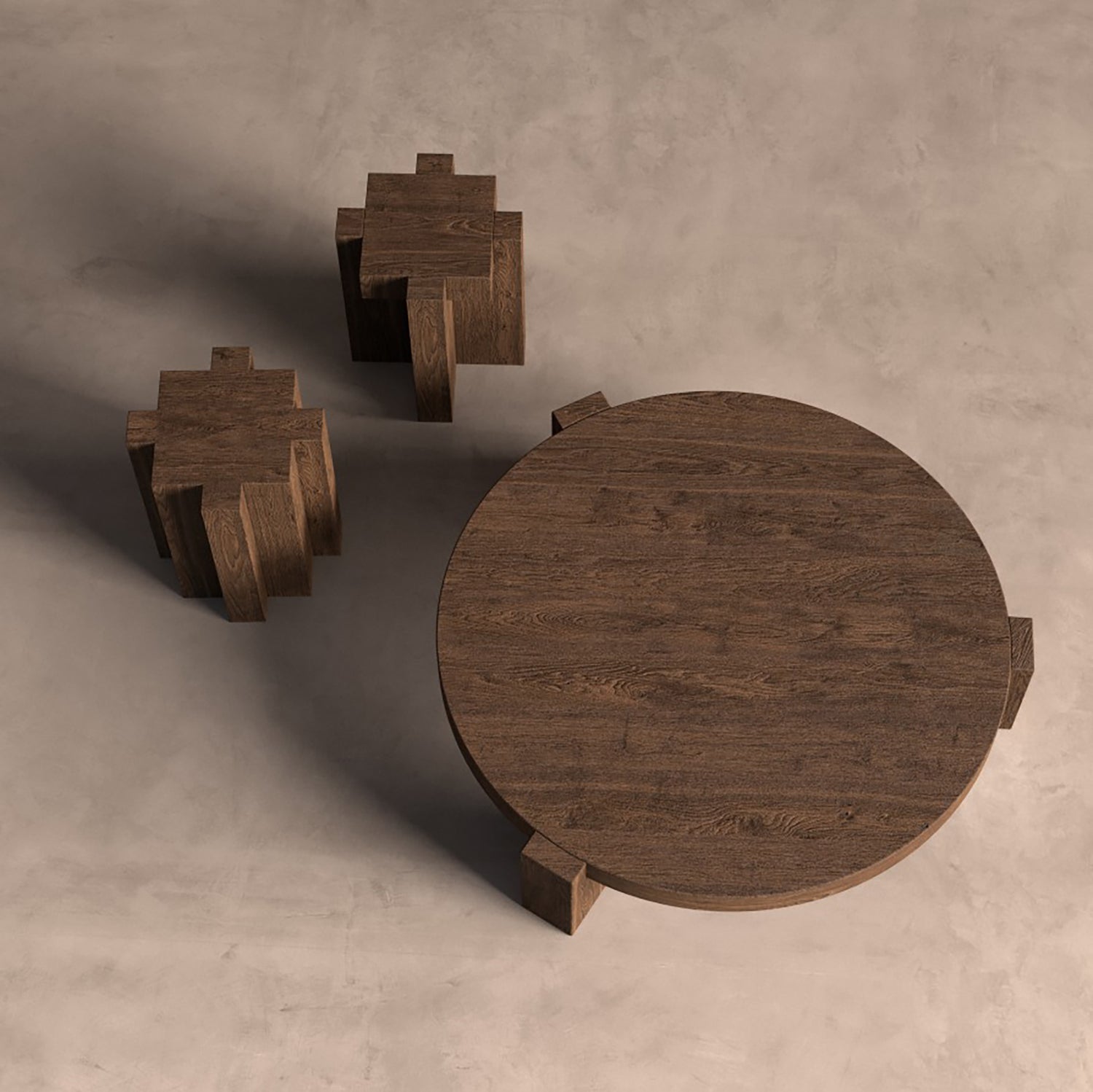 Brutalist Salahout Salontafel S.Brutalist 127x133x30 cm