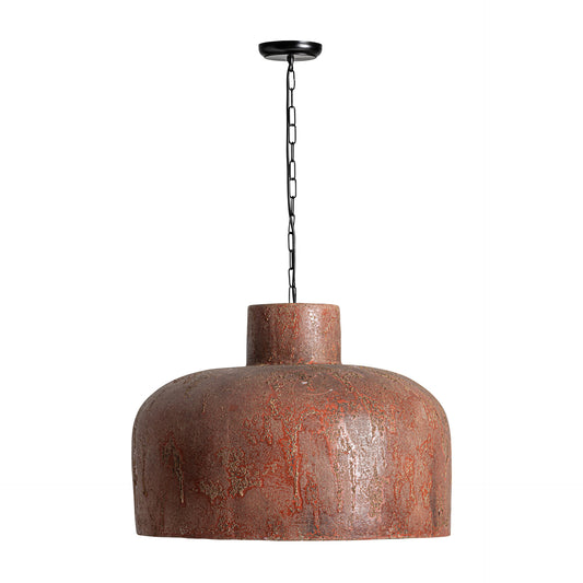 Betonnen Plafondlamp Donkerrood 40x40x33 cm