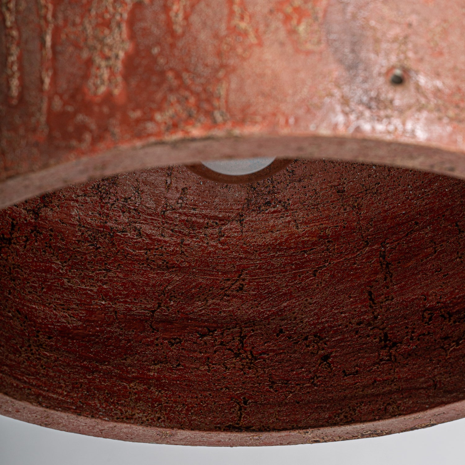 Betonnen Plafondlamp Donkerrood 40x40x33 cm
