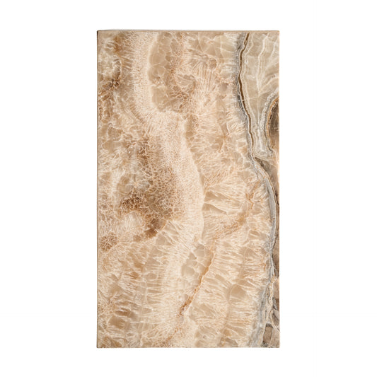 Bijzettafel Onyx Beige 35x35x60 cm