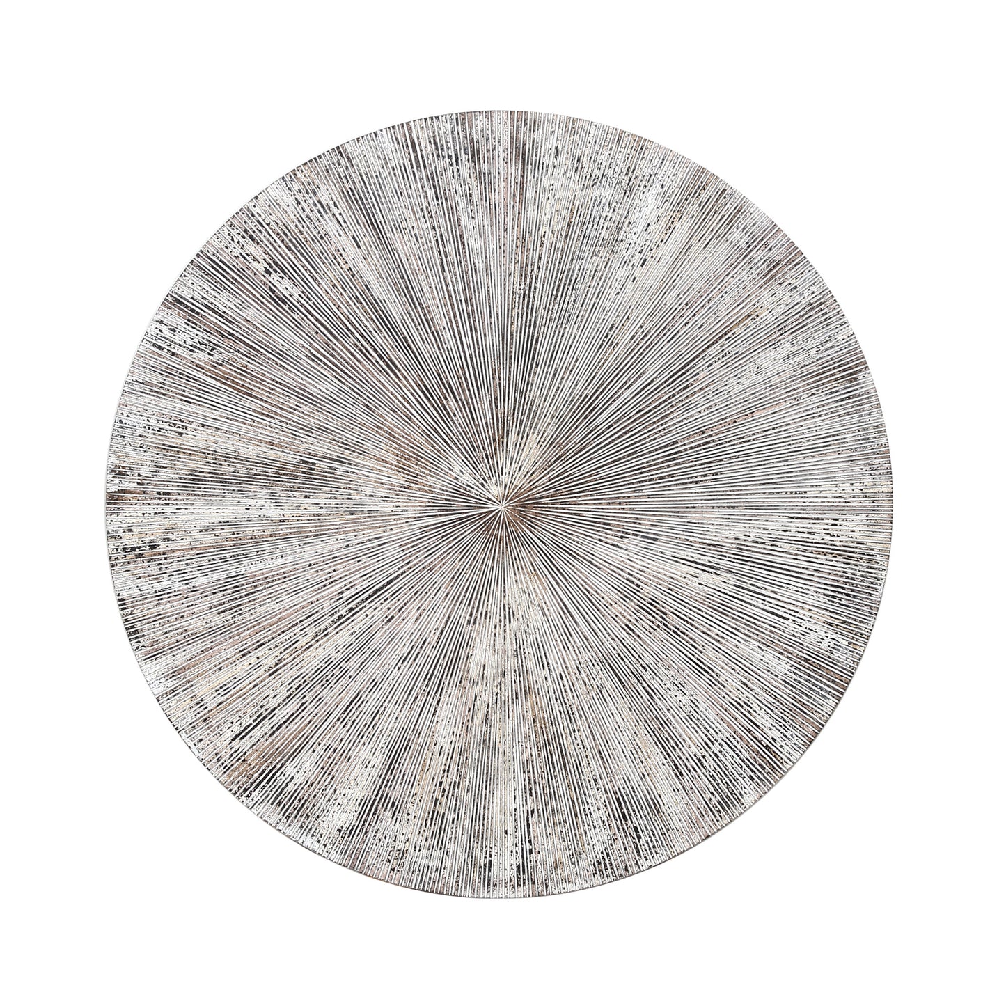 Zapp White Ribbed Wallpanel Round L