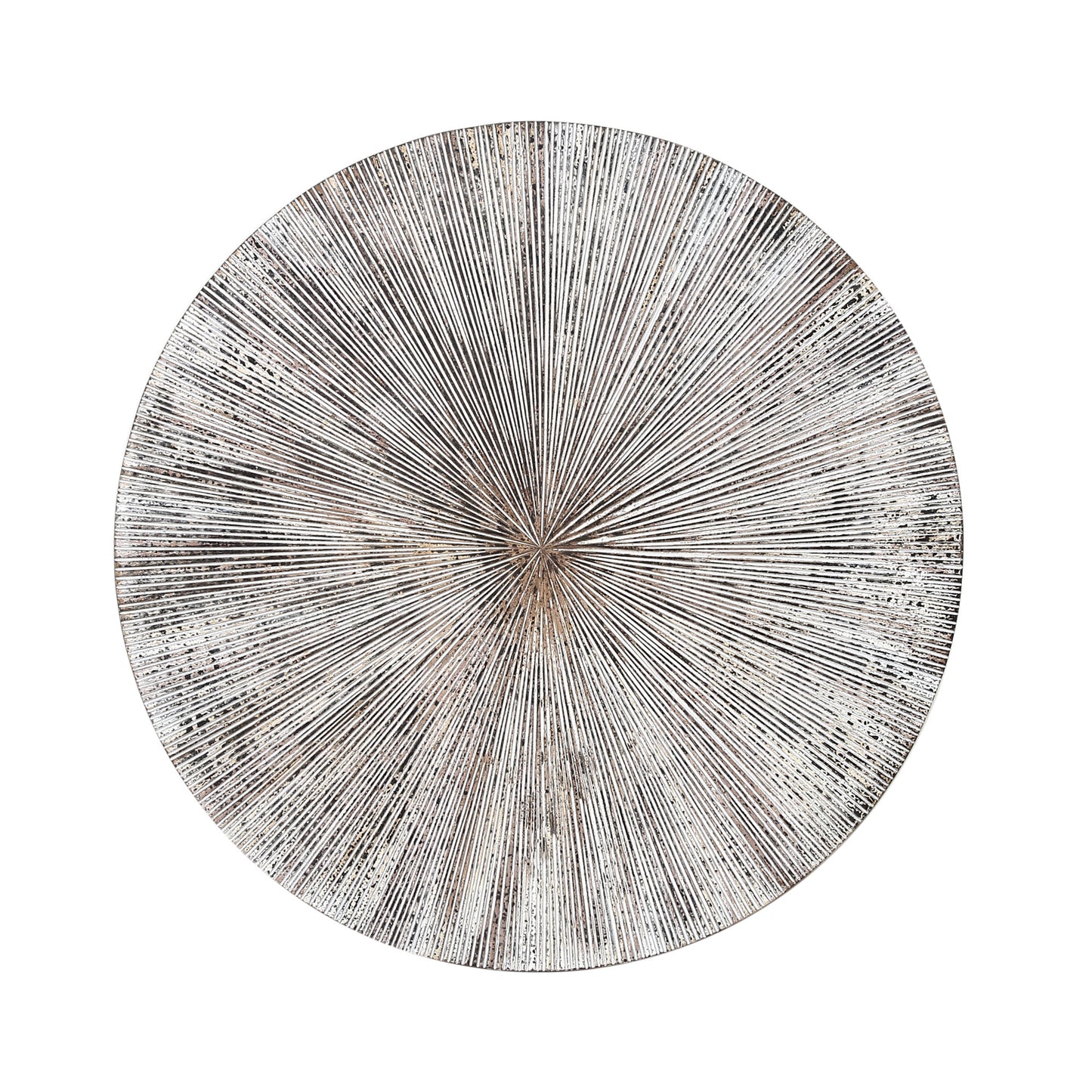 Zapp White Ribbed Wallpanel Round S