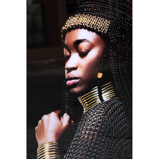 Melani Glass Art Wall Picture Ethnic Women