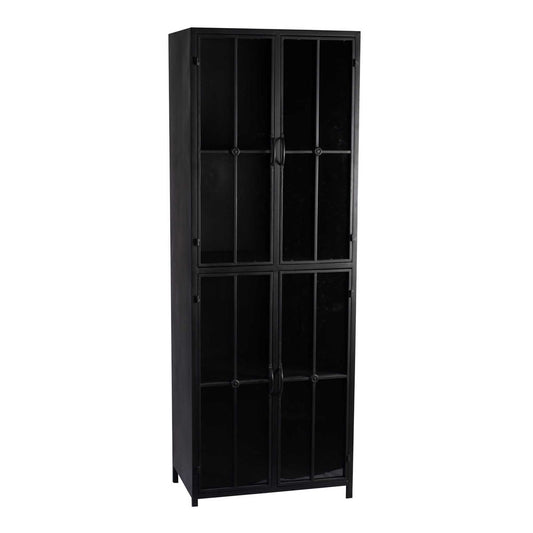 Cave Black Iron Cabinet High