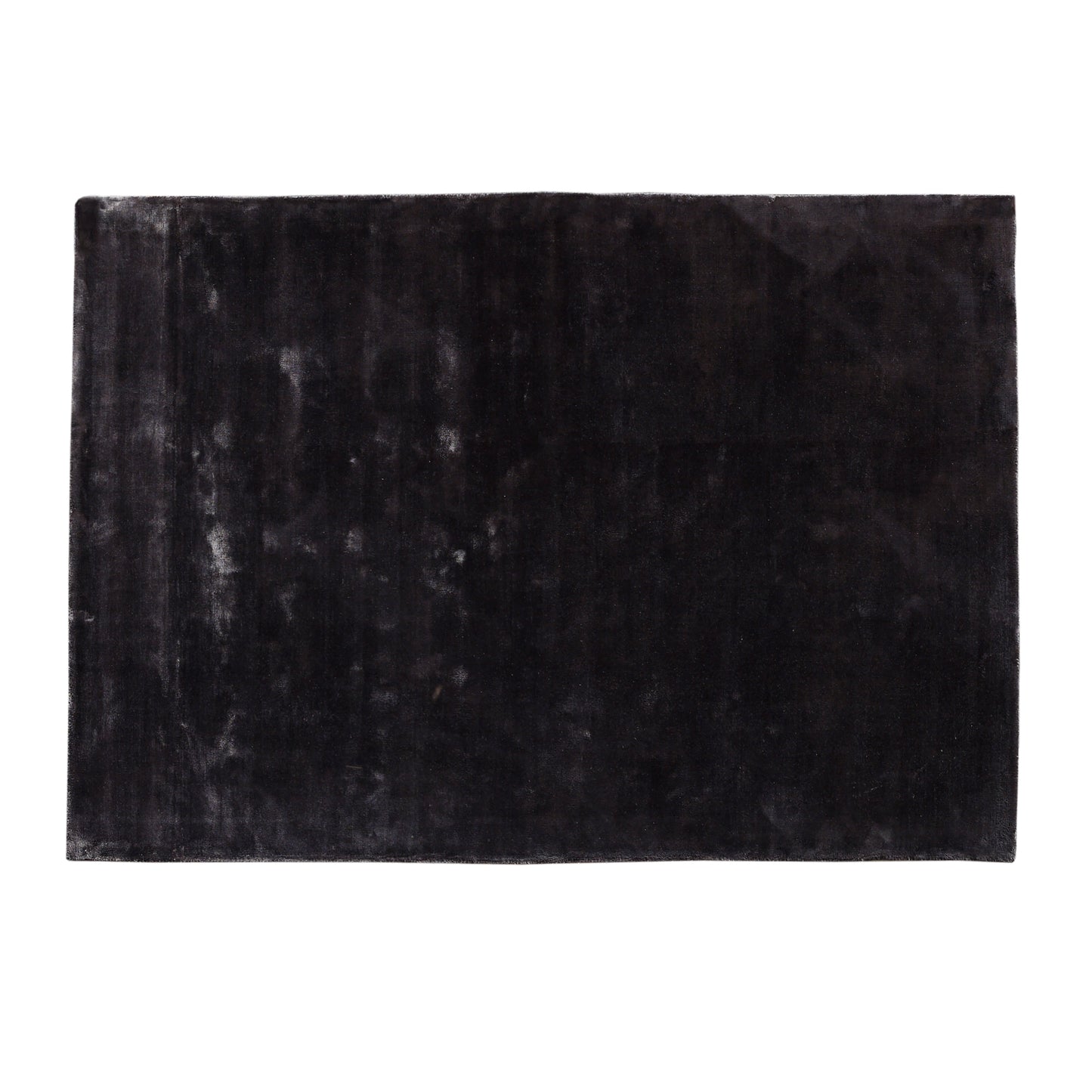 Flavia Black Viscose Handwoven Carpet S