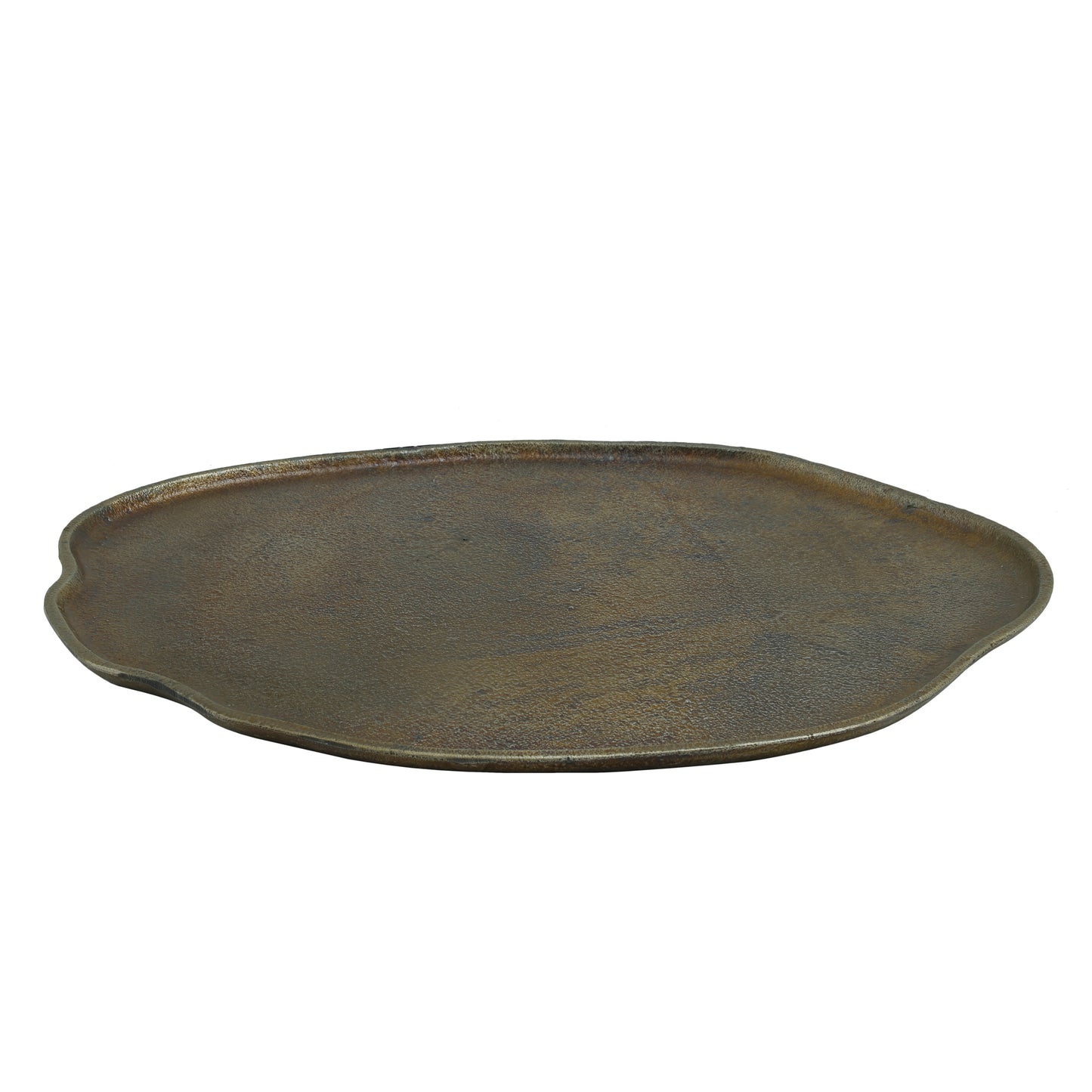 Maud Bronze Alu Bowl Wavy Round Shape L