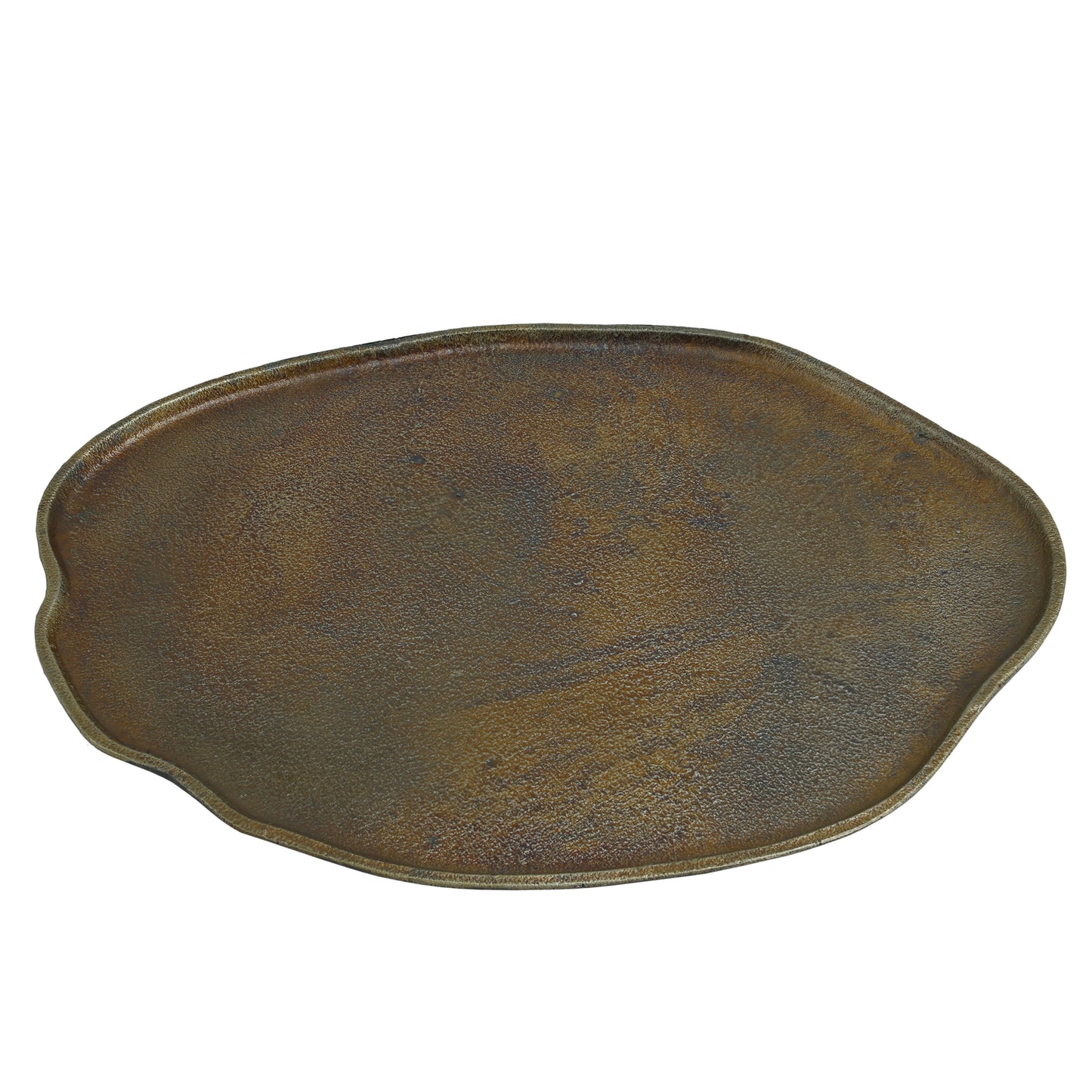 Maud Bronze Alu Bowl Wavy Round Shape L