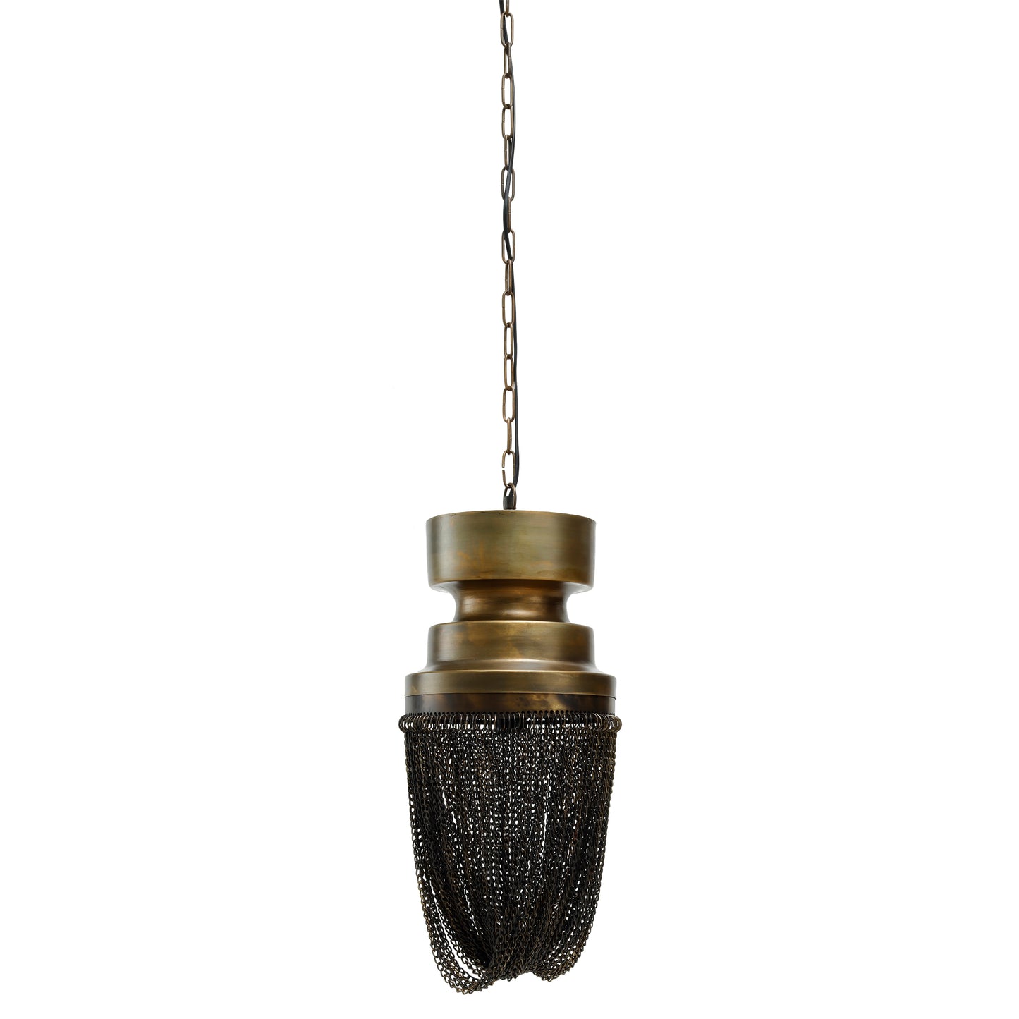 Zelivo Gold Iron Hanging Lamp Deco Chains Round S