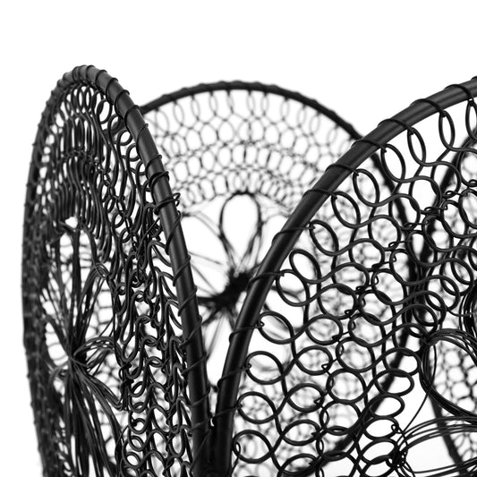 Desh Black Metal Woven Wired Stormlight Set Of 3