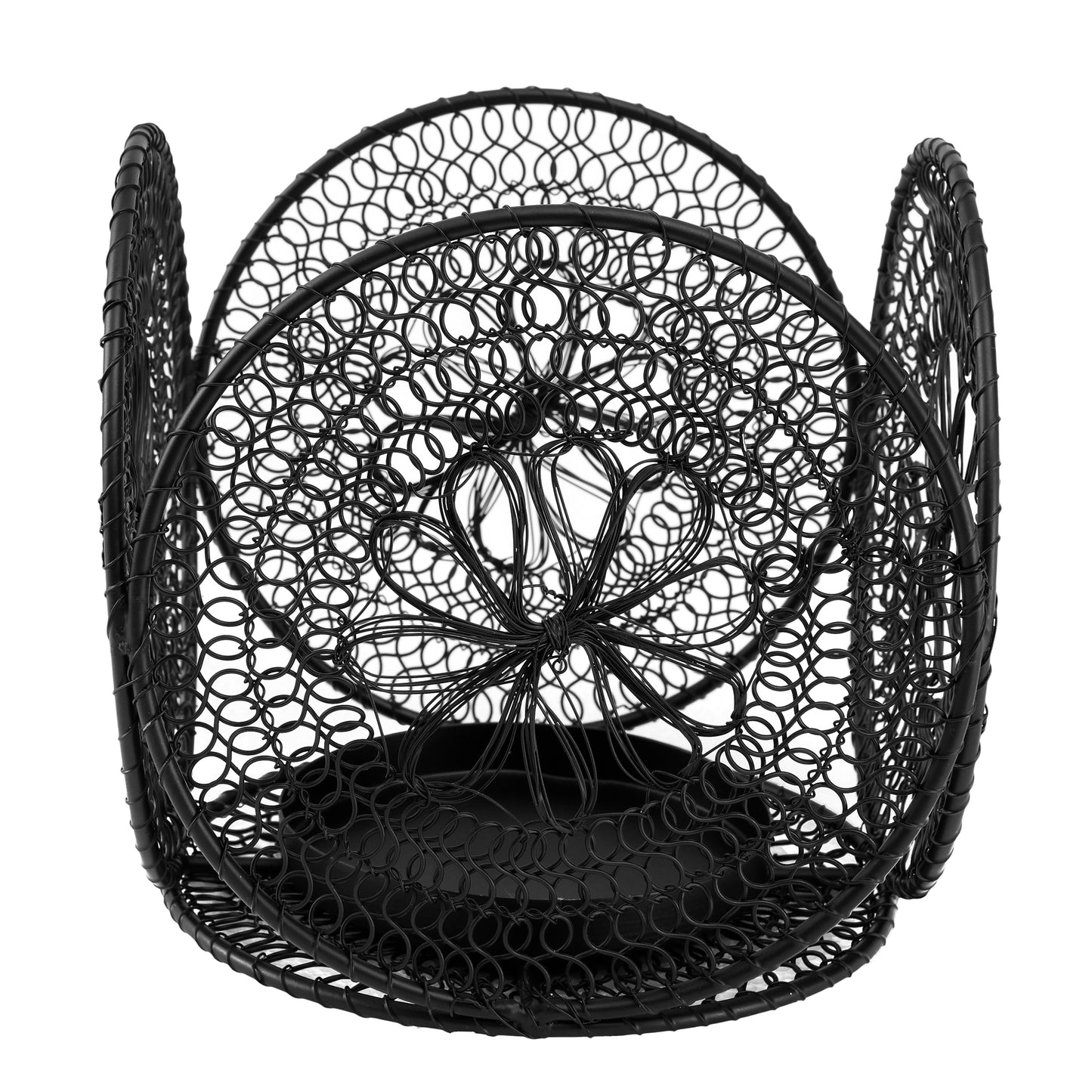 Desh Black Metal Woven Wired Stormlight Set Of 3