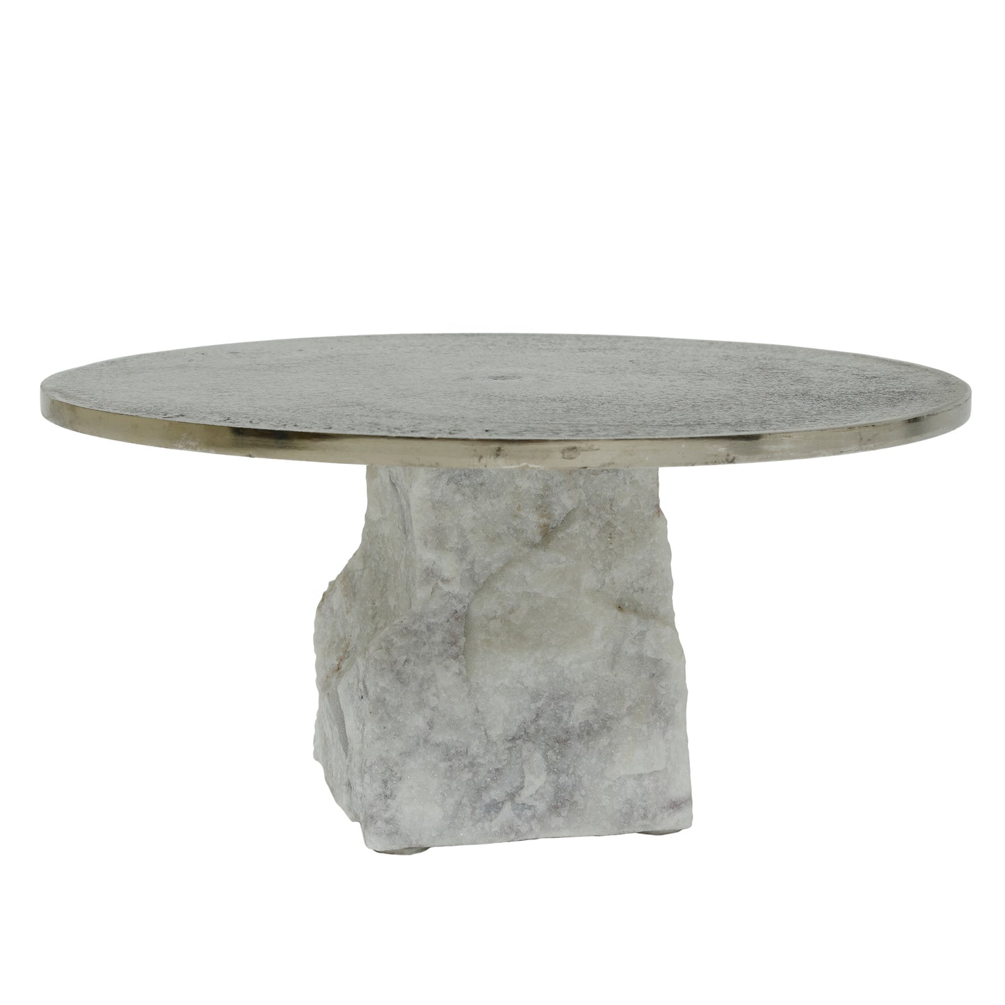 Nimo White Marble Plateau Antique Gold Top