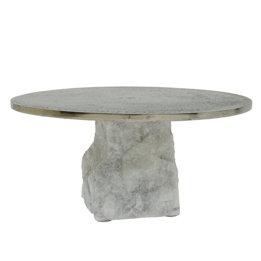 Nimo White Marble Plateau Antique Gold Top