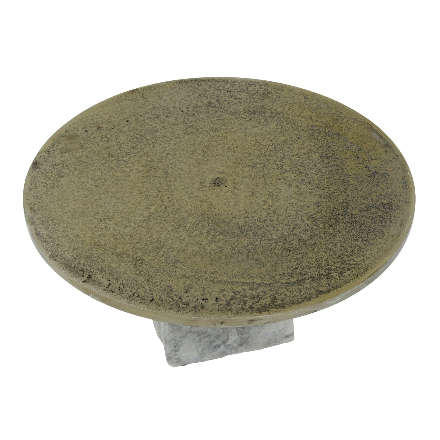 Nimo White Marble Plateau Antique Gold Top