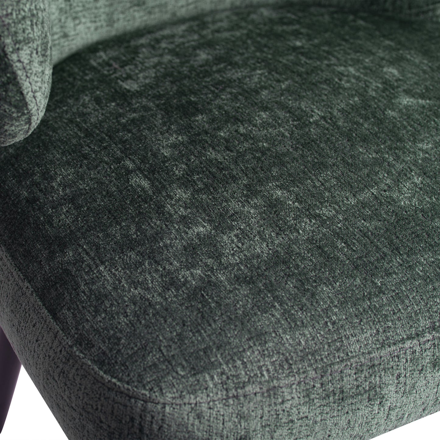 Fiori Petrol 502 Dining Chair Black Wood Legs