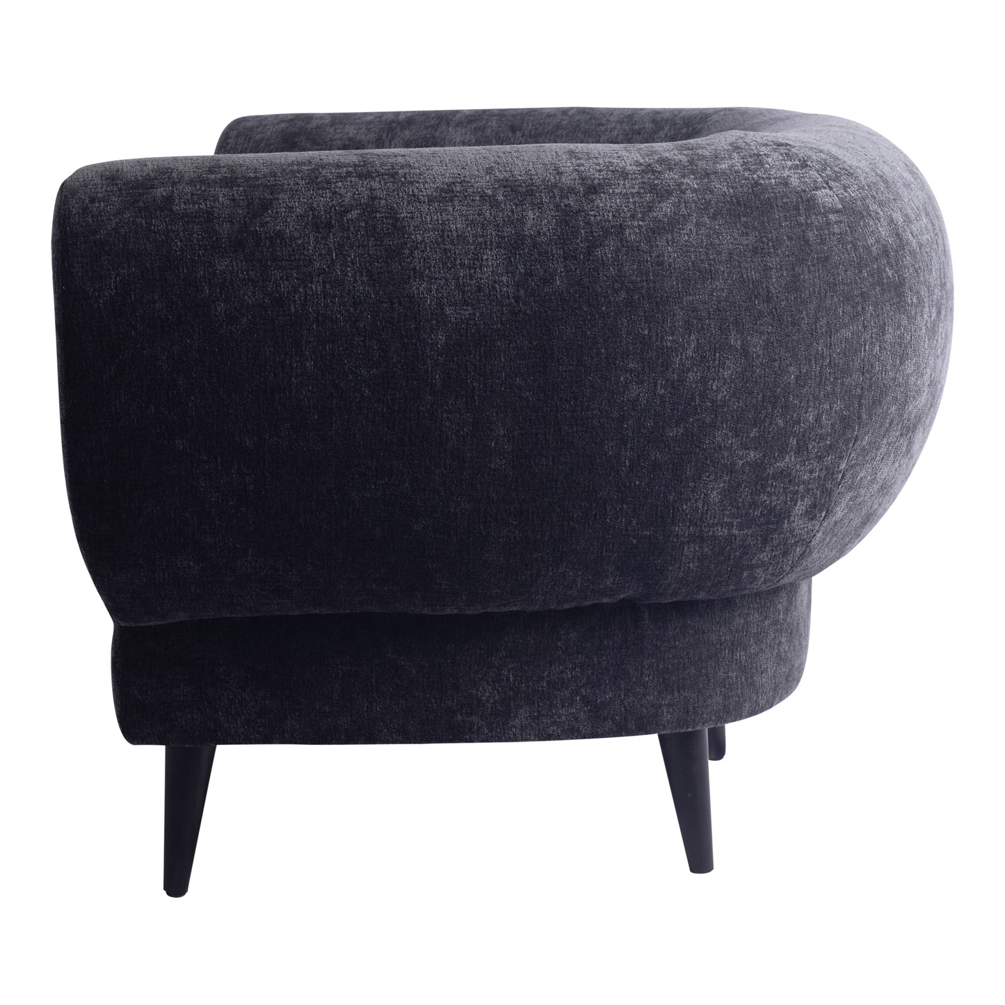 Elefan Anthracite Fauteuil Round Armrest