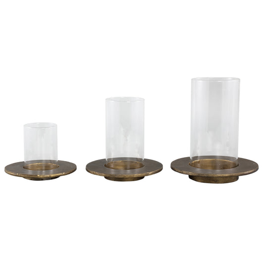 Vinder Gold Metal Stormlight Clearglass Cilinder L