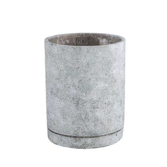 Vik Grey Cement Cylinder Pot Round L